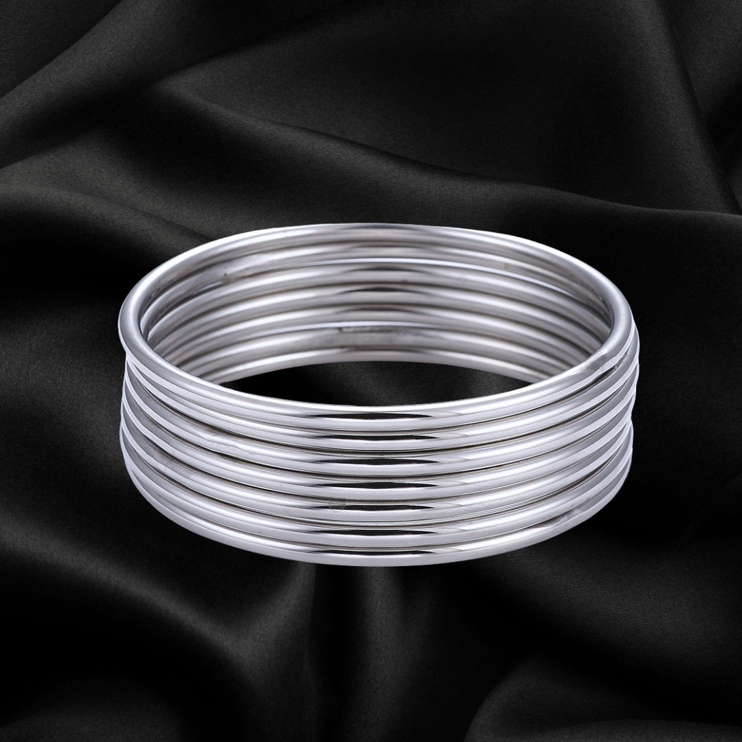 Sleek Stackable Stainless Steel Bangle