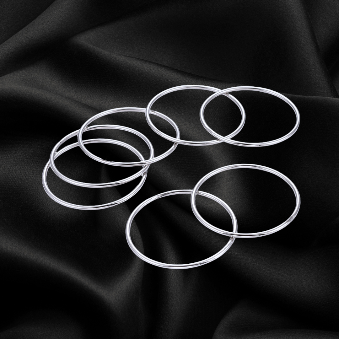 Sleek Stackable Stainless Steel Bangle