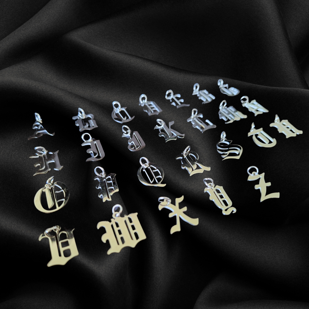 Blackletter Charms - Stainless Steel