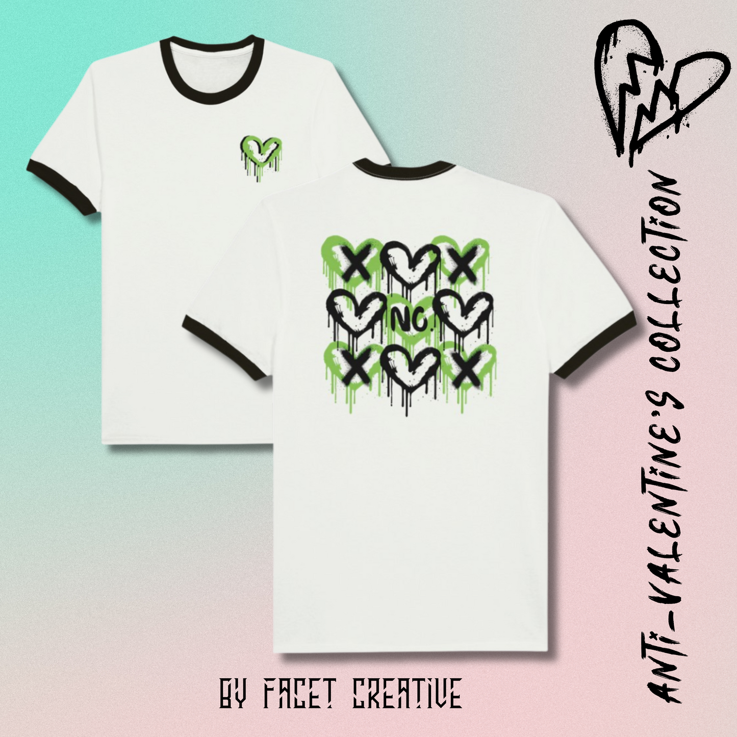 No Anti-Valentine's Unisex Ringer T-shirt