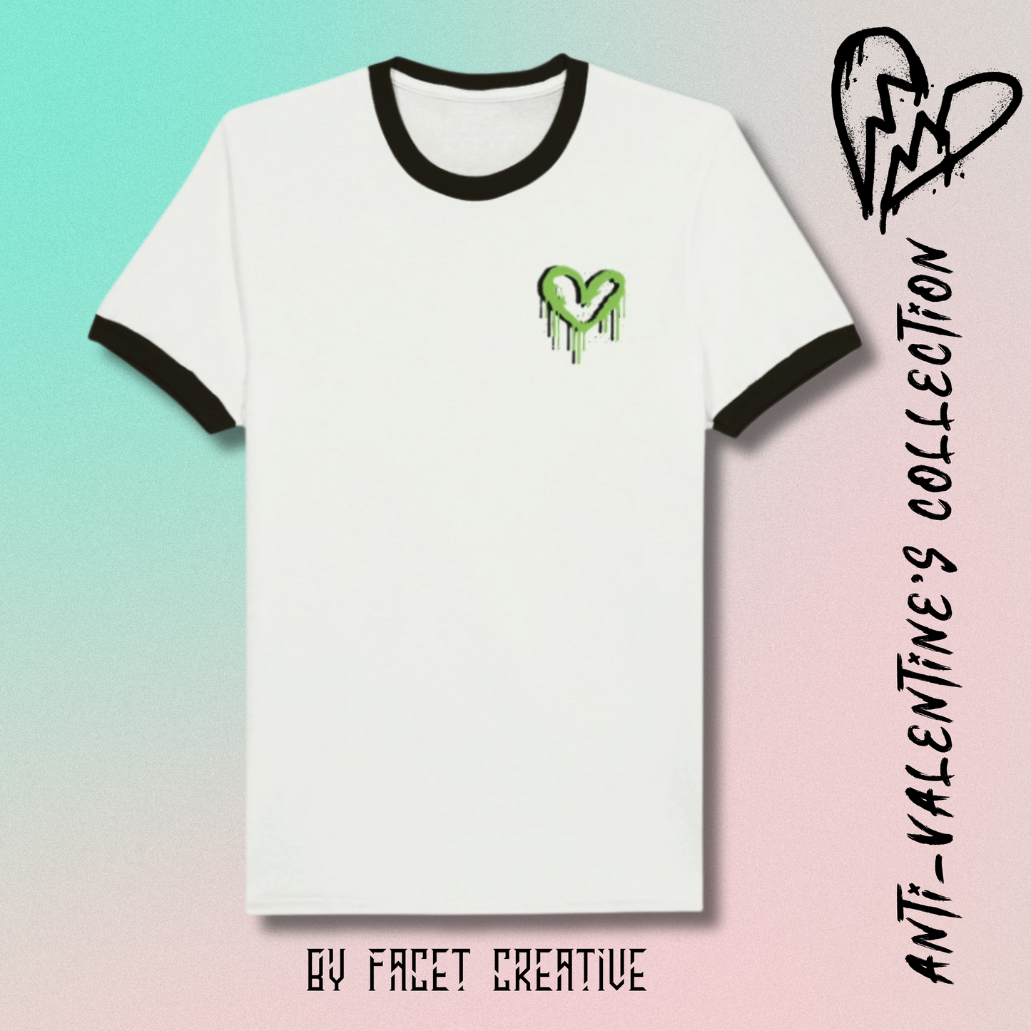 No Anti-Valentine's Unisex Ringer T-shirt