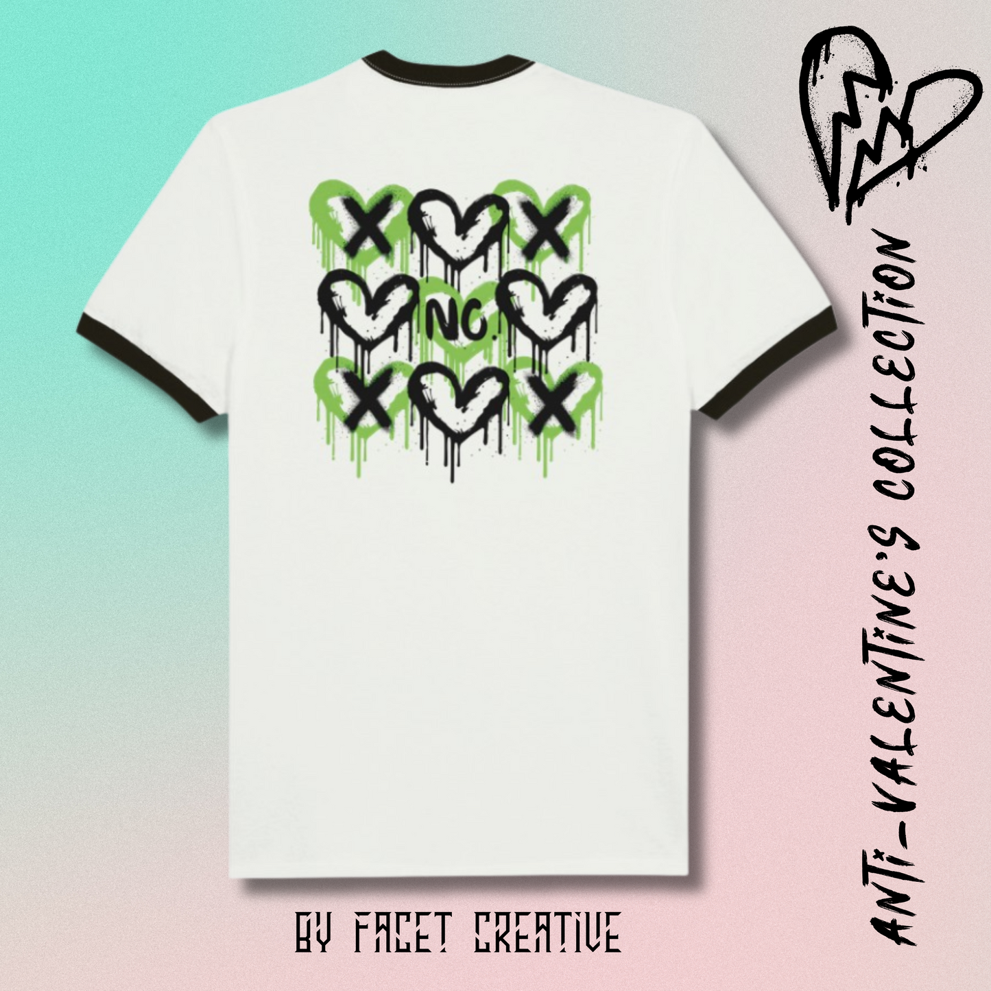 No Anti-Valentine's Unisex Ringer T-shirt