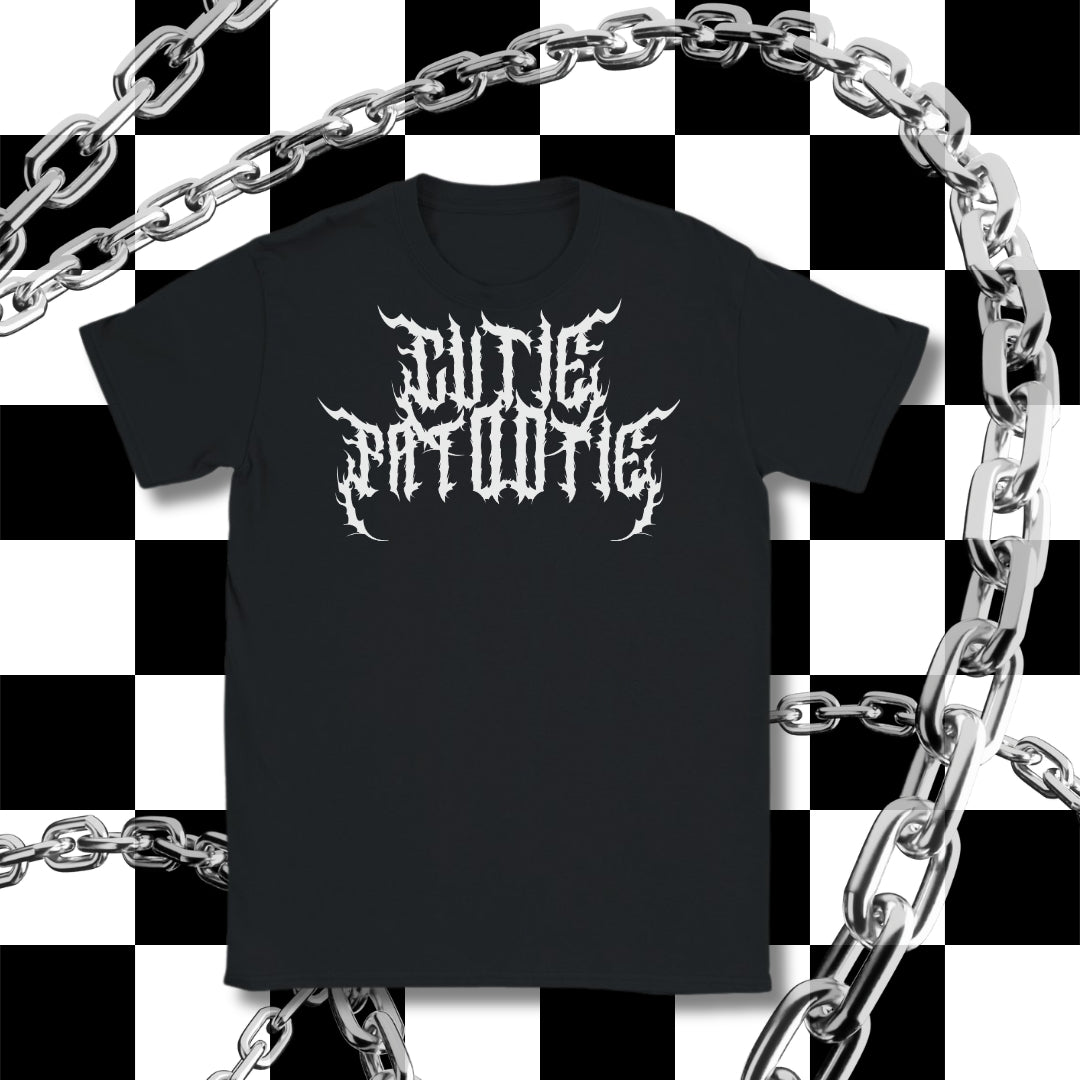 Cutie Patootie Unisex Classic Tee-White on Black