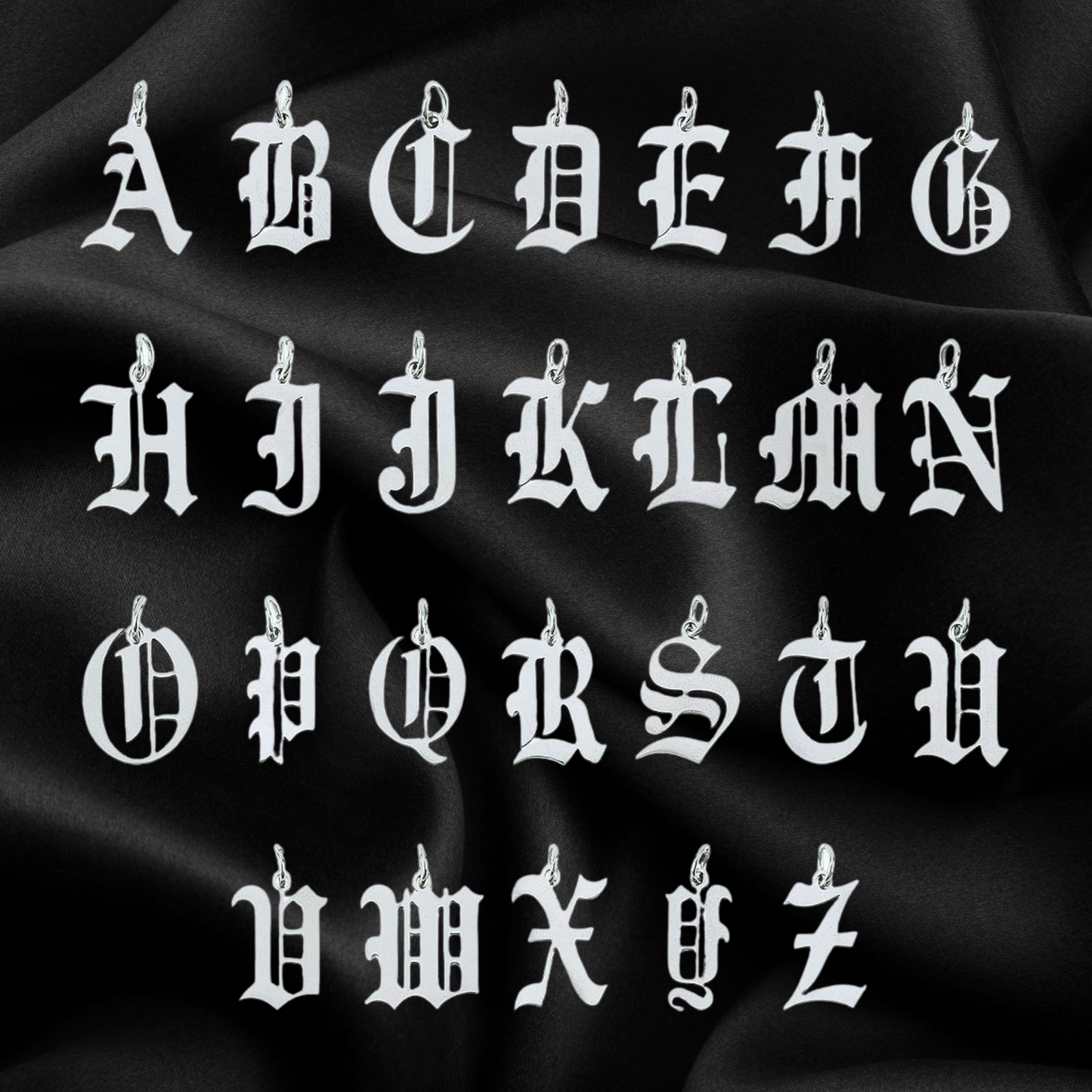 Blackletter Charms - Stainless Steel