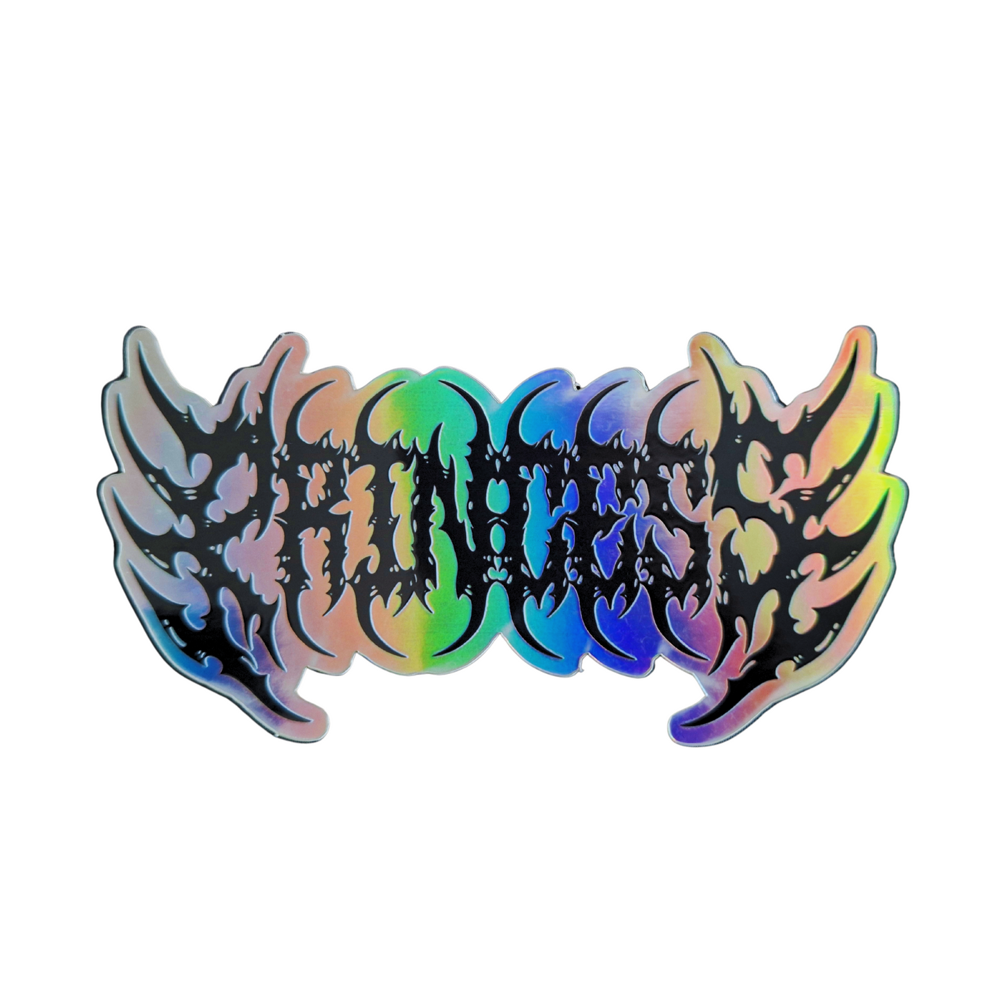Death Metal Princess Holographic Sticker