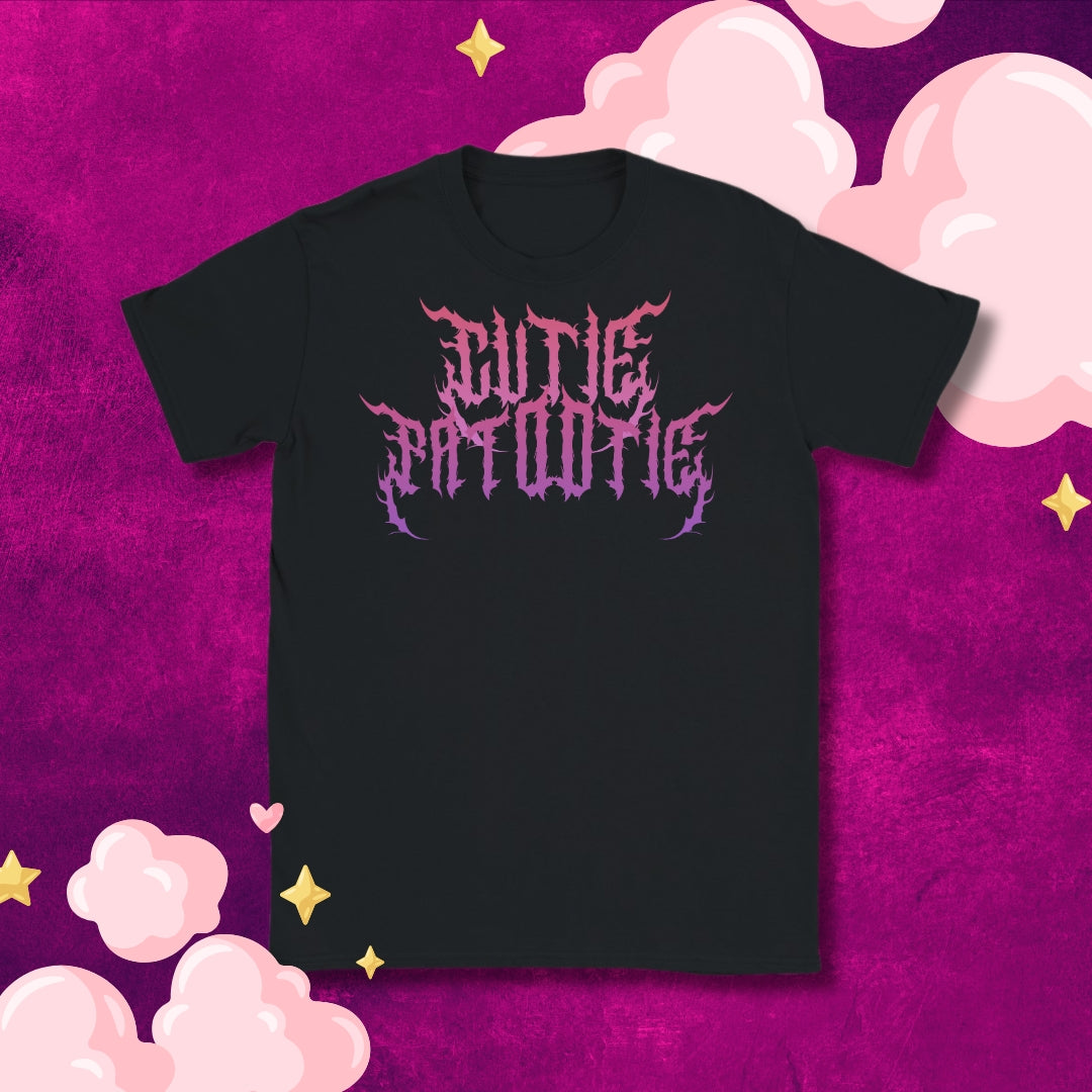 Cutie Patootie Classic T Shirt- Sunset on Black