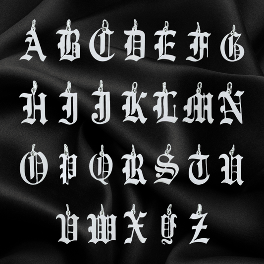 Blackletter Charms - Stainless Steel