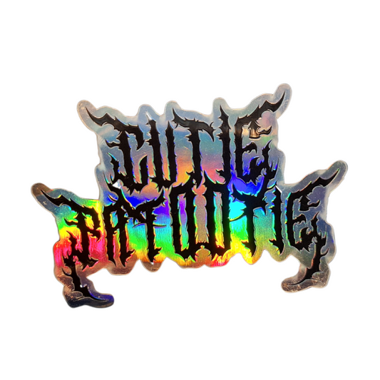 Cutie Patootie Metal Holographic Sticker